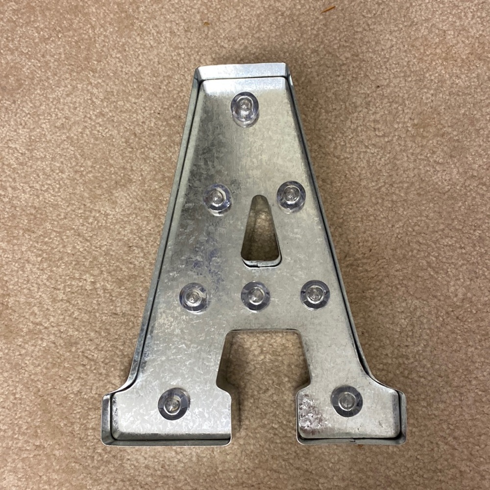 “A” light up sign